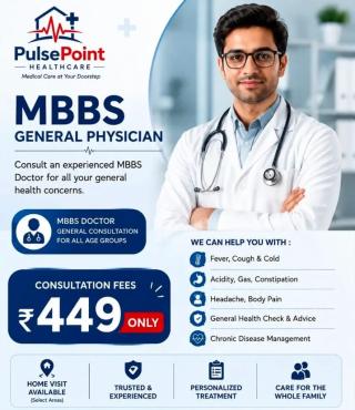 Home doctor visits in jamnagar gujarat,Dr teleconsultations service in jamnagar gujarat,Nursing care at home  Physiotherapy services in jamnagar gujarat,PulsePoint Healthcare 