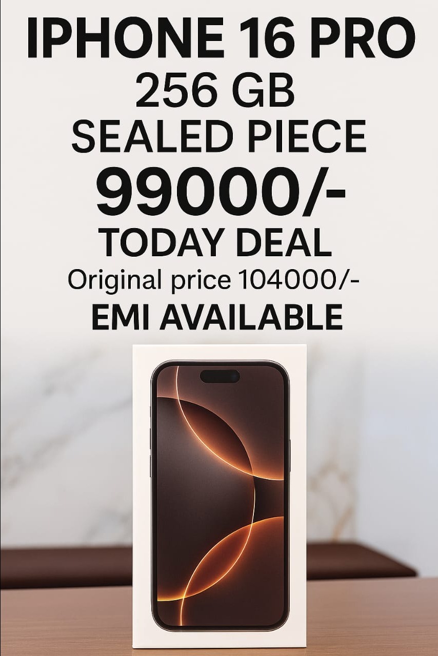 Offer- i Phone 16 Pro 256 GB