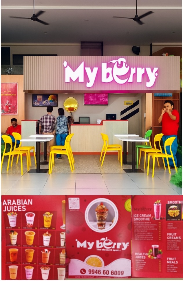 dessert spot kakkkamvalli nadapuram: My berry :Alfa food court