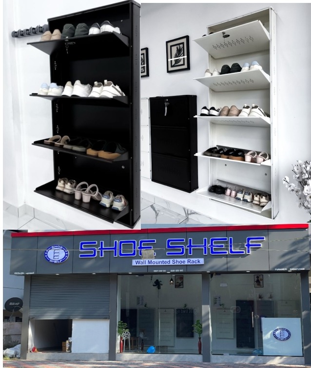 Shoe Rack Nadapuram, Kuttiyadi , Wall Mounted Metal Shoe Rack | Shoe Shelf 