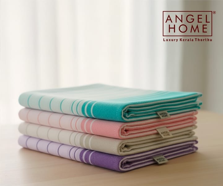Premium Bath Towel Thrissur Kerala,Premium Cotton Bath Towel Thrissur,Luxury Kerala Thorthu Thrissur,Cotton Thorthu Thrissur Kerala,Angel Home 