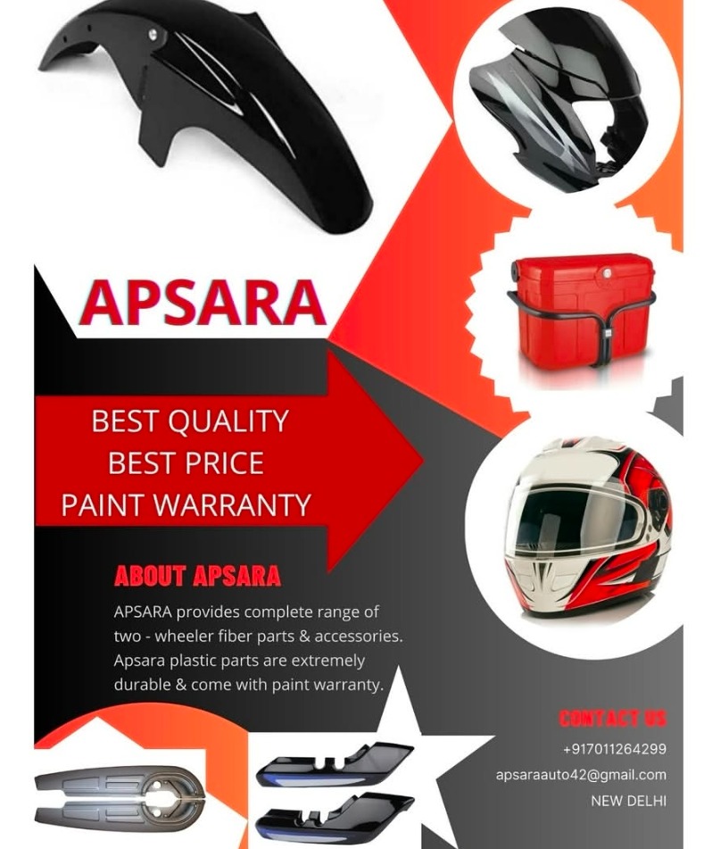 Two Wheeler Fiber Spare Parts Manufacturing Company in Delhi,Apsara  Auto Accessories Delhi 