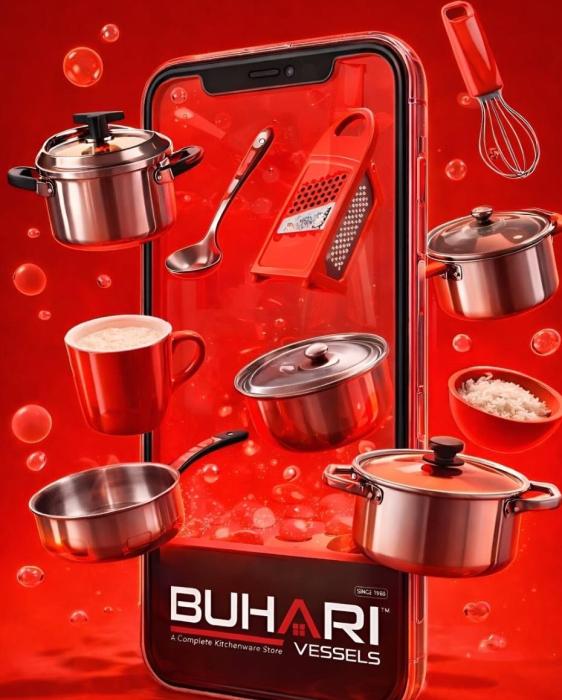 Kitchenware shop Nadapuram, Crockery store Nadapuram, Cookware shop Nadapuram, Kitchen items shop Nadapuram, Buhari Vessels 