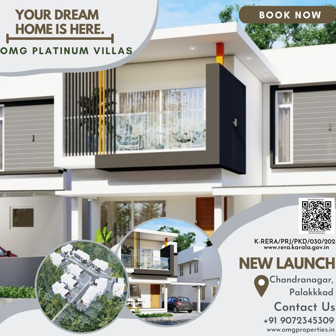  3 BHK VILLAS FOR SALE IN PALAKKAD TOWN