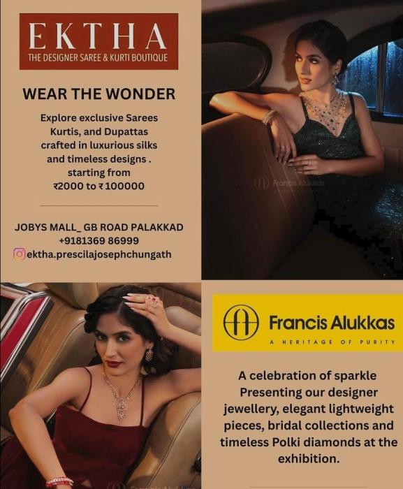 Designer Boutique in Palakkad, Women readymade garments Palakkad, Jobys Mall boutique Palakkad, ​Ektha 