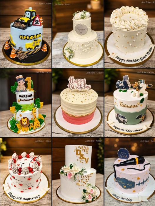 ​Just Bake Adoor, ​Cake shop in Adoor, Cake delivery Adoor, Birthday Anniversary Wedding All events Custom cake shop 