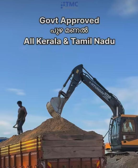 Govt approved river sand suppliers Kerala and Tamil nadu,  TMC Minerals mining company 