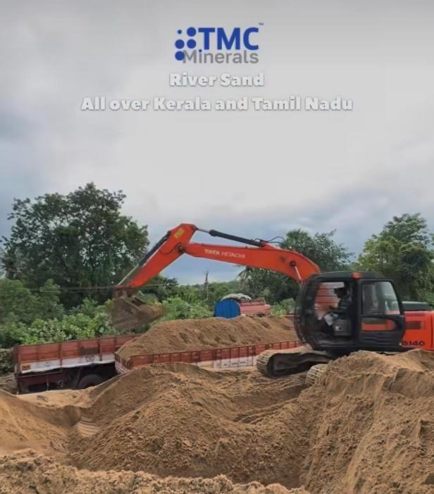 Govt approved river sand suppliers Kerala and Tamil nadu,  TMC Minerals mining company 