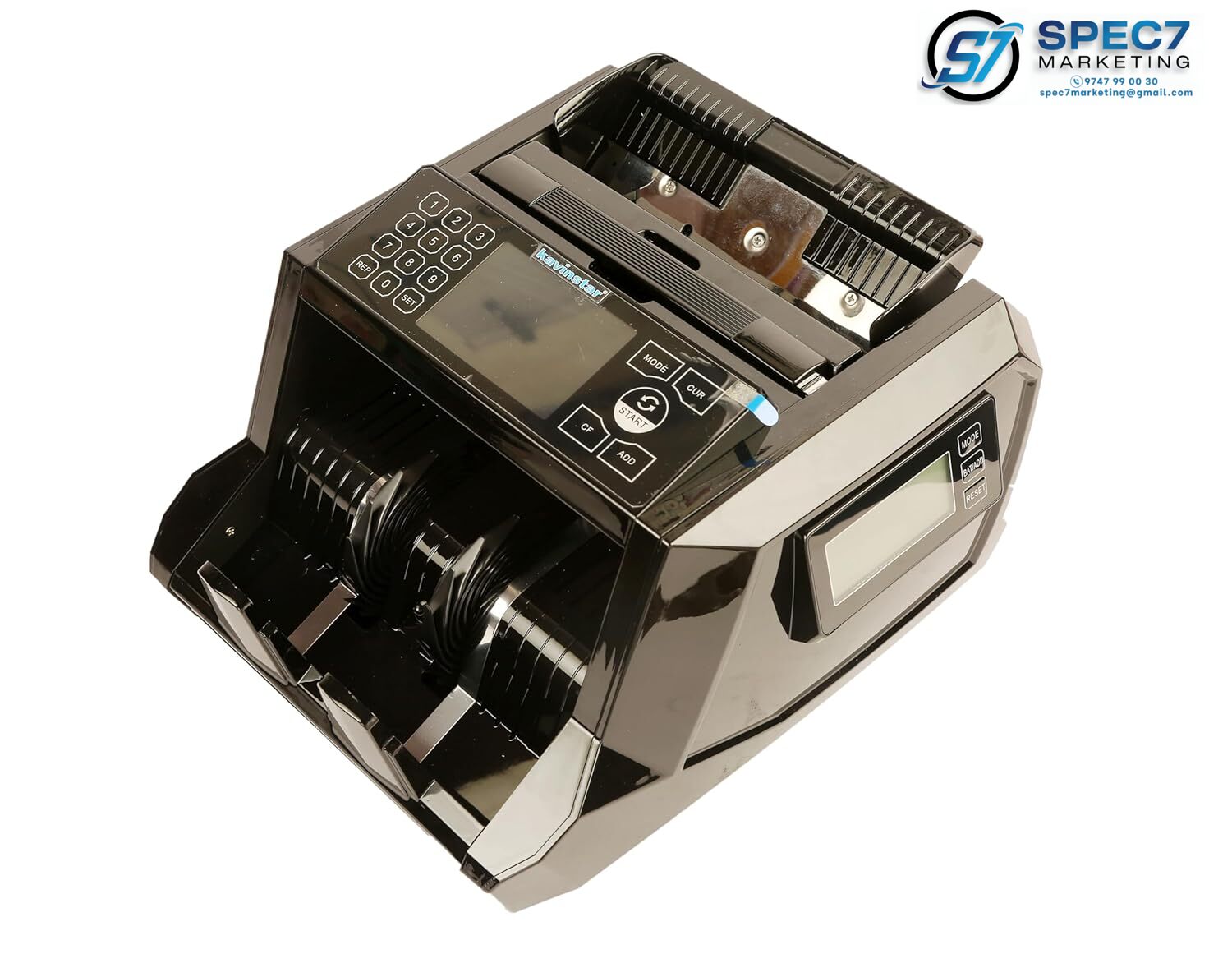 Kavinstar Mix Value Note Counting Machine Touch Pro with Color Sensor | UV MG IR MT 3D Detection | Automatic Fake Note Detector for Indian Currency