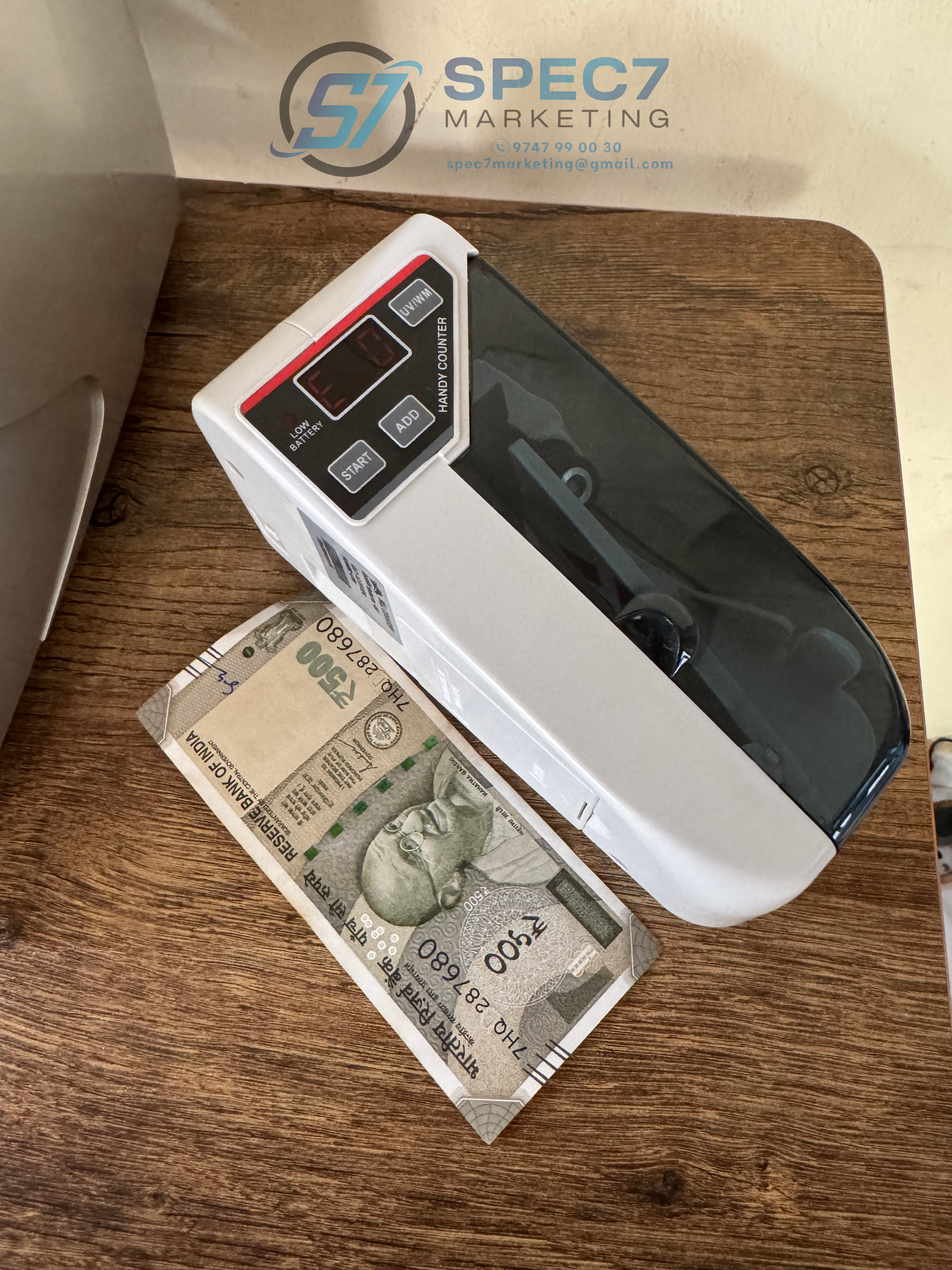 Gobbler Handy Portable Cash Counting Machine