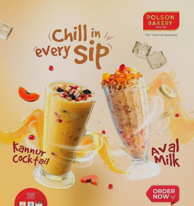 Premium bakery products Pala ,  Bakeries near Pala Town Hall, Cake shop ​Pala , Polson Bakery 