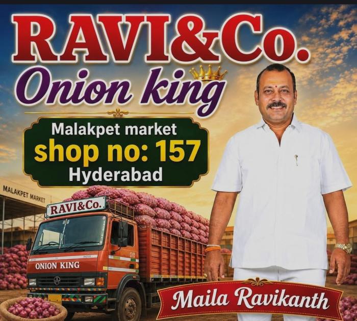 ​Onion wholesale supplier store Hyderabad, onion agent and supply store Hyderabad, ​Ravi and Company onion 