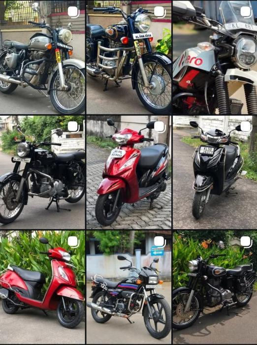 ​Used two wheeler showroom Chakkanthara Palakkad, second hand Bike showroom Chakkanthara Palakkad, SN Krishna Motors 