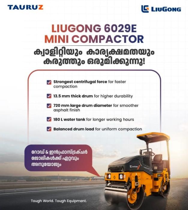 Commercial and industrial equipment supplier in muvattupuzha kochi,Construction equipment supplier in muvattupuzha kochi,LiuGong dealer in muvattupuzha,Tauruz Liugong