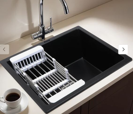 Ruhe Quartz Single Bowl Kitchen Sink (24 x 18 x 9 Inches) products in calicut Kerala, Calicut Traders