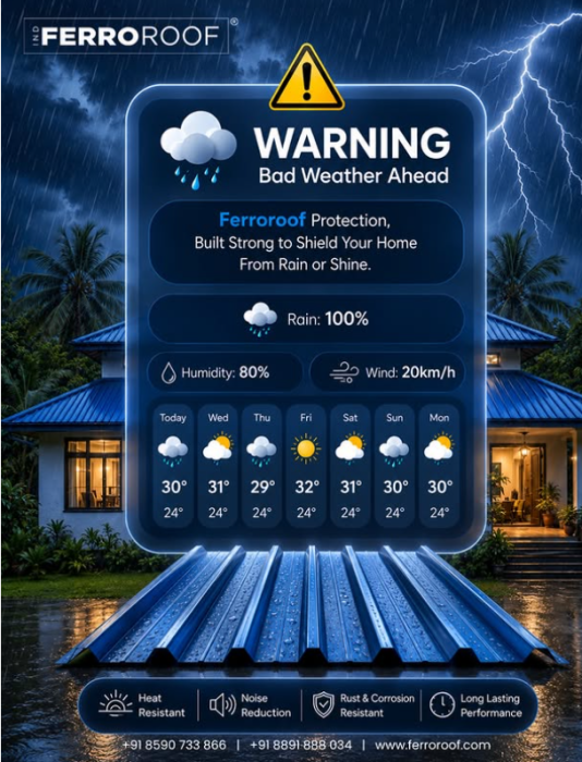  Roofing solutions Thalipparamba Kannur,Ferro roof Thalipparamba kannur