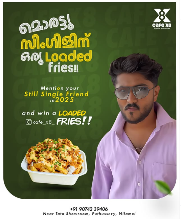  Food spot in Nilamel Kollam,Loaded fries in Nilamel Kollam,Cafe x8 Nilamel Kollam
