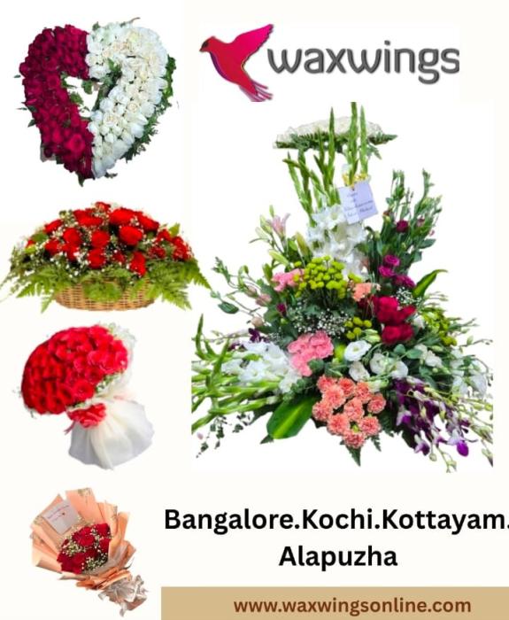 Flowers shop in kochi,Flowers wholesaler in kochi, floral arrangements in kochi,flowers bouquets in kochi,Waxwings Flowers 