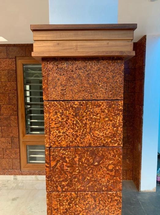  Red laterite tile in kannur kerala ,Laterite wall cladding stone tile in kannur kerala , Natural cladding stone tile in kannur kerala , Chenkal tile in kannur kerala , Stoneage Laterite Tiles