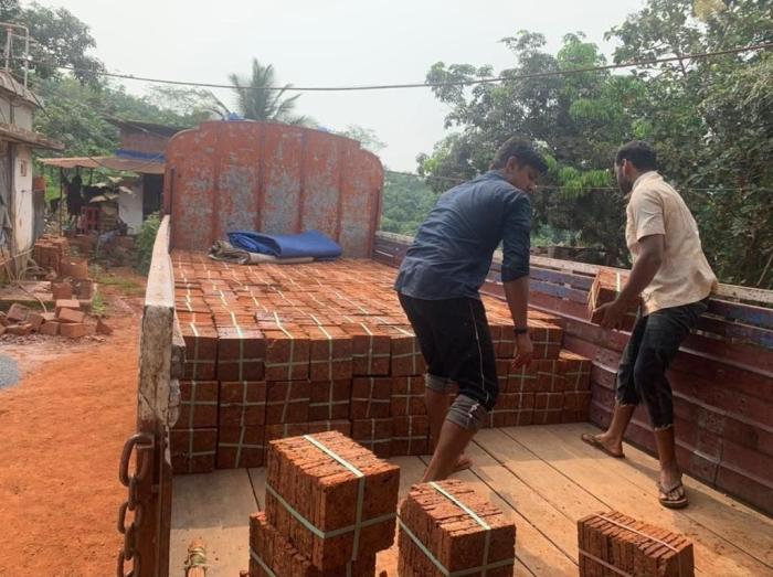  Red laterite tile in kannur kerala ,Laterite wall cladding stone tile in kannur kerala , Natural cladding stone tile in kannur kerala , Chenkal tile in kannur kerala , Stoneage Laterite Tiles