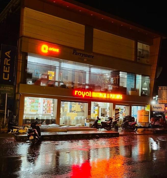 Electrical Plumbing Sanitary ware LED lighting Store in Narikkuni Calicut,Royal Electrical & Plumbing 