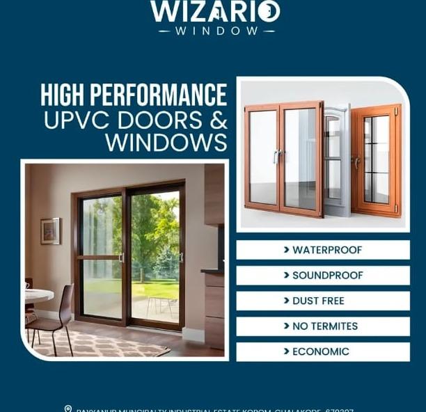  Windows Doors in payyanur,Window installation service in payyanur,UPVC Windows and Doors in payyanur, Wizario Windows & Doors 