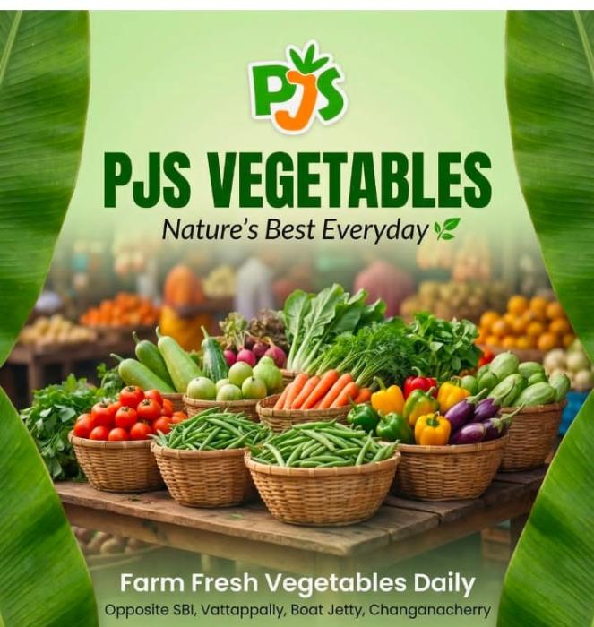  Vegetables merchant in changanassery kottayam, Vegetables wholesale sales in changanassery kottayam,Vegetables retail sales in changanassery kottayam,PJS Vegetables